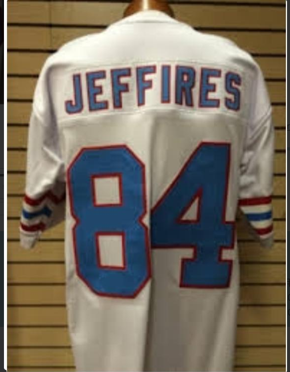 Men Houston Oilers #84 Haywood Jeffires Throwback white jersey->new york giants->NFL Jersey